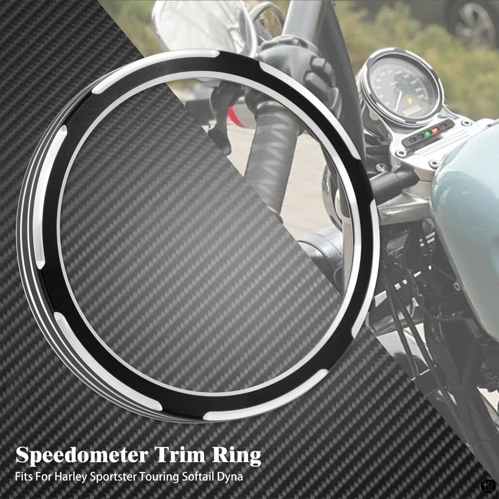 バイクスピードメータートリムベゼルリングバーストカバーアルミ 