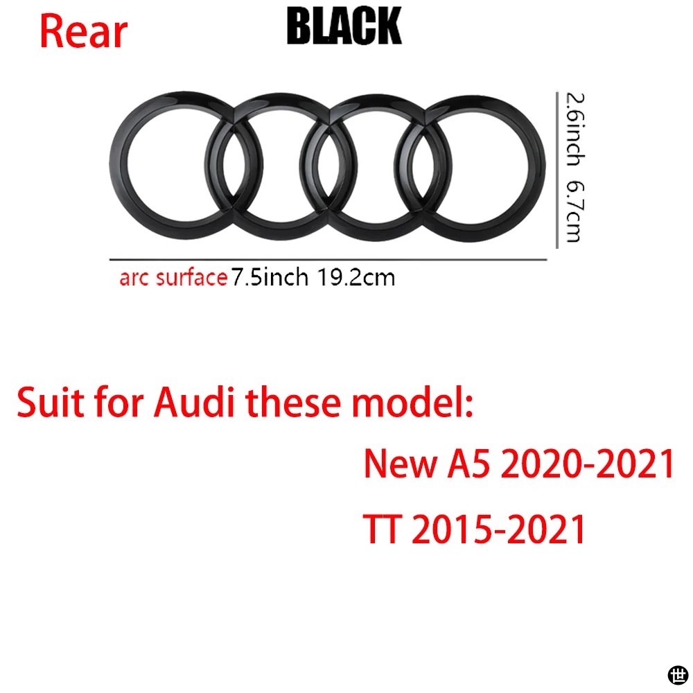 Audi エンブレムセット(Q5) 公式 | Audi Online Shop | 4リングブラックエンブレム(Audi Q5