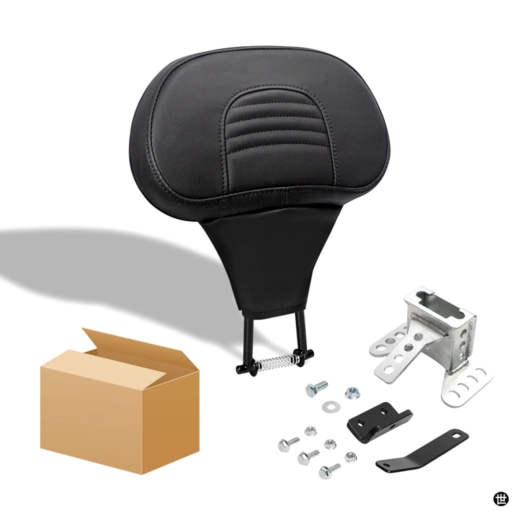 バイクフロントドライバーライダーバックレストパッド取付ハーレーツーリング CVO ロードキングエレクトラストリートグライド FLTRX 09-24