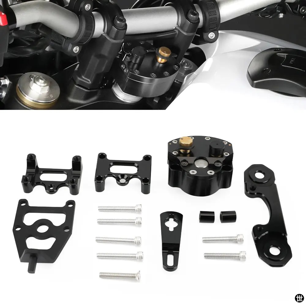 ヤマハ ラリーステアリングダンパースタビライザー XTZ700 ラリー T7 2019-2023 バイクステアリングスタビライザー逆の画像