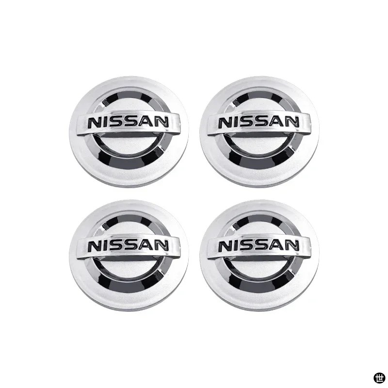 4 個 54 MM 60 MMホイールハブセンターキャップリムカバーバッジ
