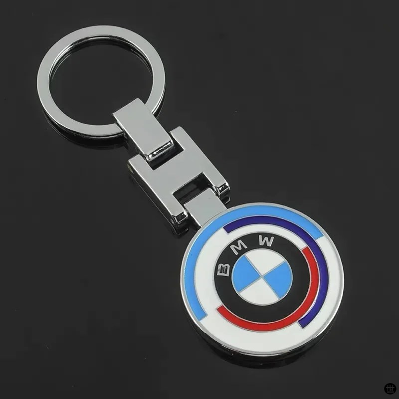 2024 50 周年新ロゴ BMW エンブレム高級キーホルダー X1 X2 X3 X4 X5