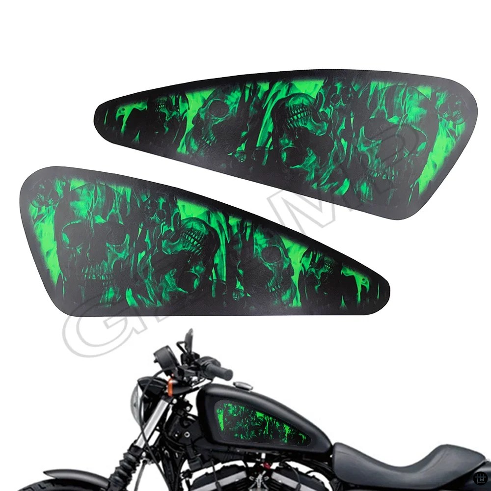 ハーレースポーツスター 1200 48 72 バイク燃料タンクデカールスカル