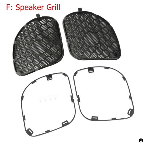 バイクヘッドライトフェアリングスピーカーカバーグリルハーレーロードグライド FLTRX 2015-2021 2020 2018の画像