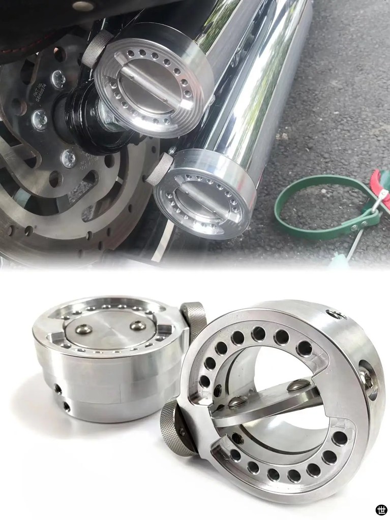 バイク円形マフラーマフラーバルブ 79 MM 80 MMハーレーロードキング