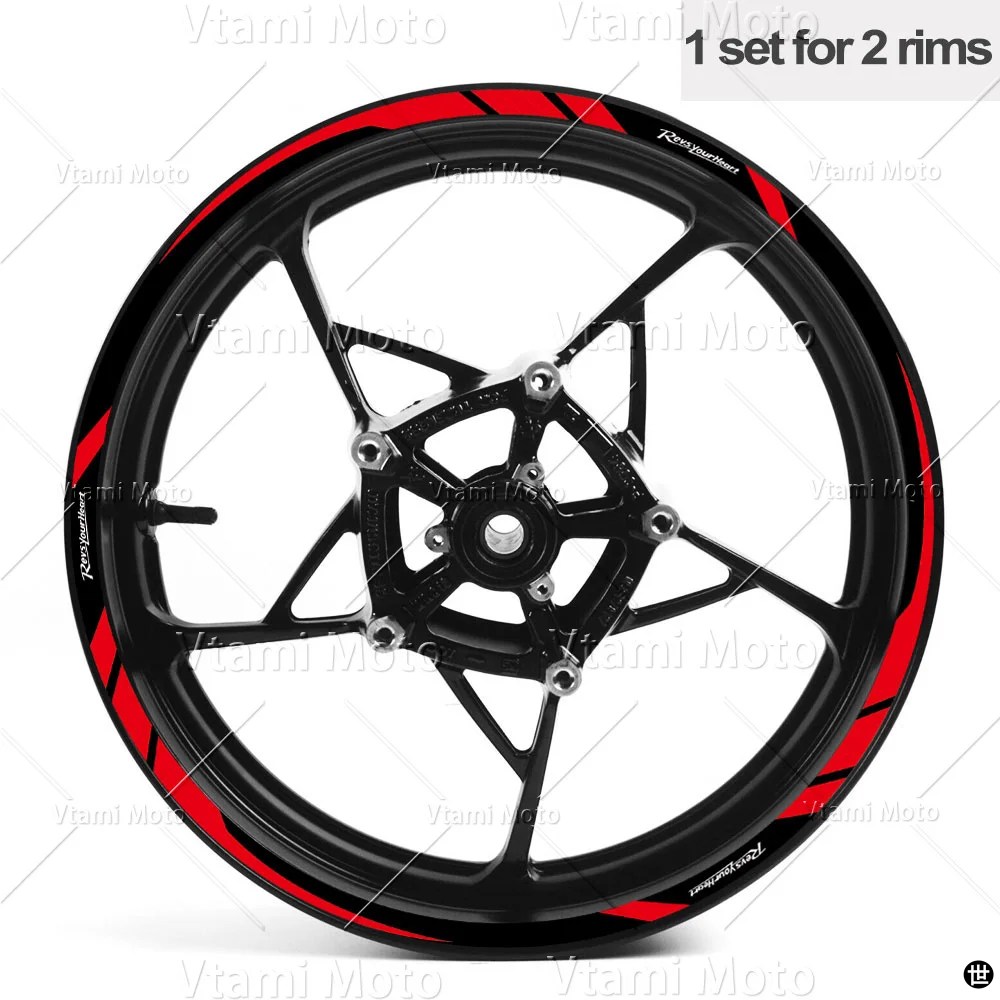 反射バイクホイールステッカーリムデカール R3 R7 MT03 MT-07 MT10 XSR