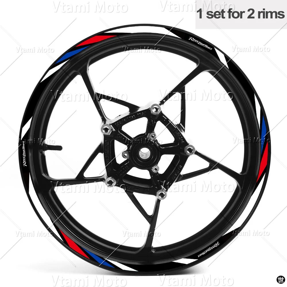 反射バイクホイールステッカーリムデカール R3 R7 MT03 MT-07 MT10 XSR