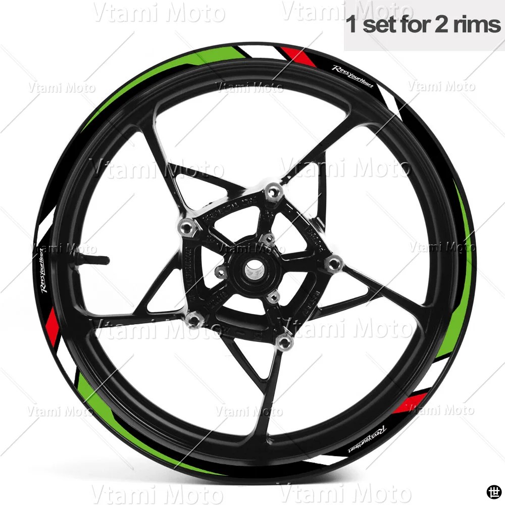 反射バイクホイールステッカーリムデカール R3 R7 MT03 MT-07 MT10 XSR