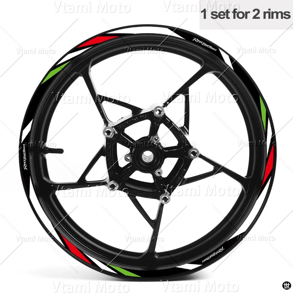 反射バイクホイールステッカーリムデカール R3 R7 MT03 MT-07 MT10 XSR