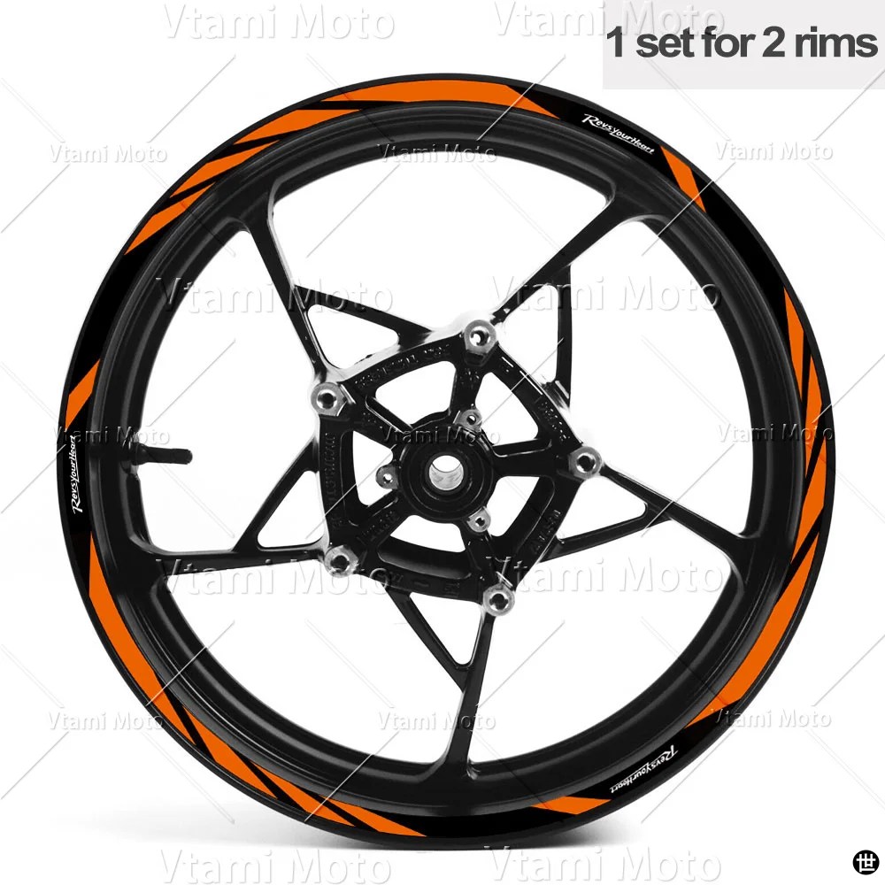反射バイクホイールステッカーリムデカール R3 R7 MT03 MT-07 MT10 XSR