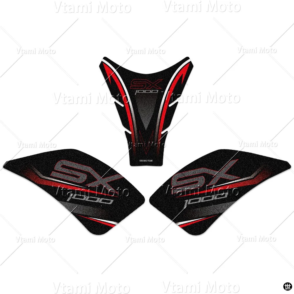 バイク燃料タンクパッドステッカーアンチスリップタンクサイドデカール