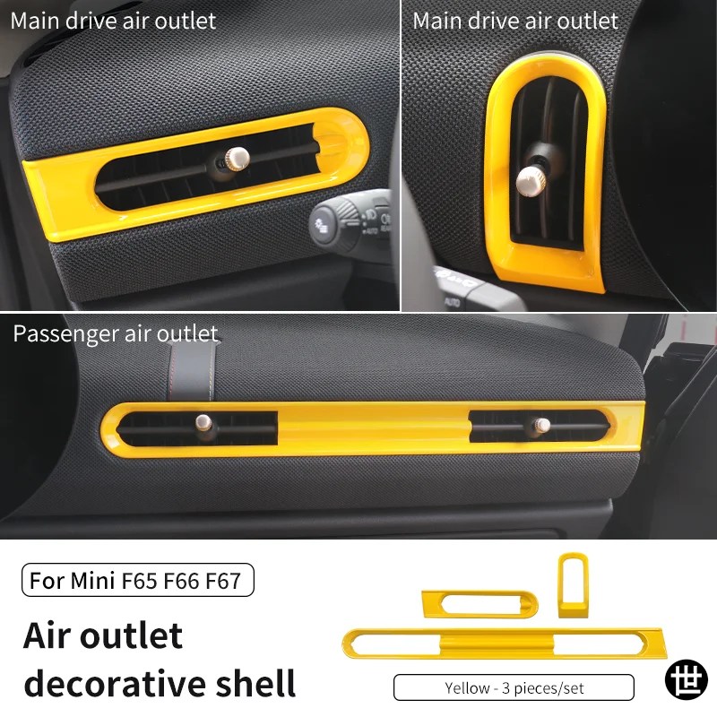 MINI COOPER S F65 F66 F67用 ABS製 エアコン吹き出し口リング