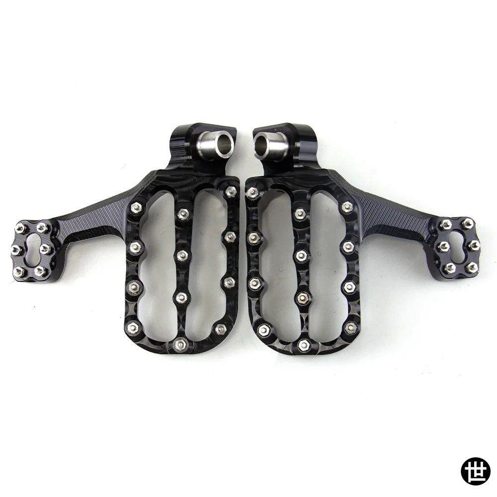 ヤマハ/ホンダ/カワサキ/ ダートバイク用ステンレス製フットレスト/フット バイク用汎用フットレストペグ バイク用ダートピットバイク用