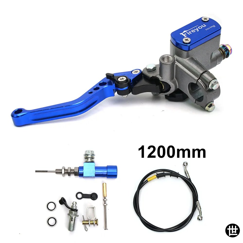 22MM バイク 油圧クラッチキット レバーマスターシリンダー 編みオイル