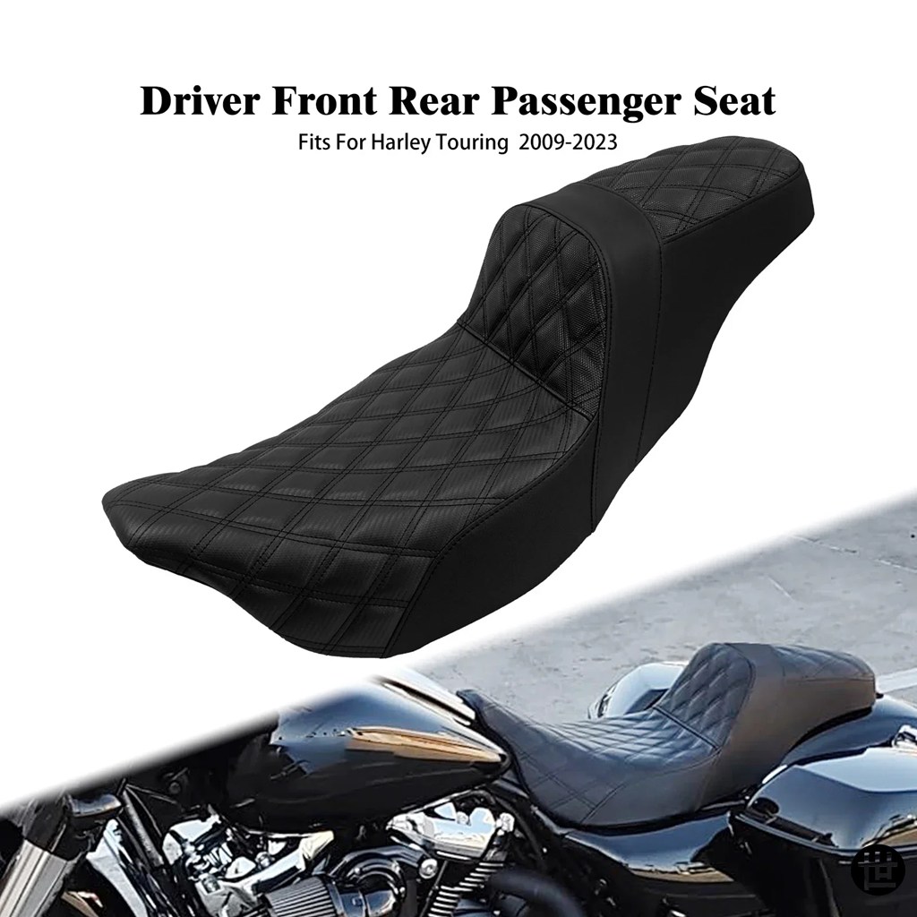 バイク用2アップクッションシート 運転席助手席用 フロントリアシート