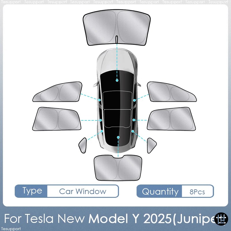 テスラ モデルY ジュニパー 2025 アクセサリー サンシェード ルーフ