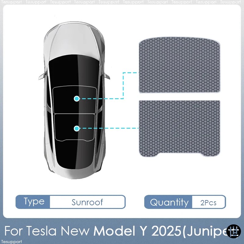テスラ モデルY ジュニパー 2025 アクセサリー サンシェード ルーフ