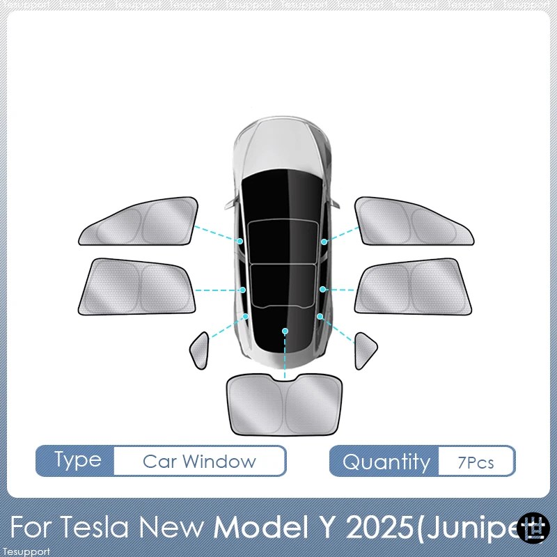 テスラ モデルY ジュニパー 2025 アクセサリー サンシェード ルーフ