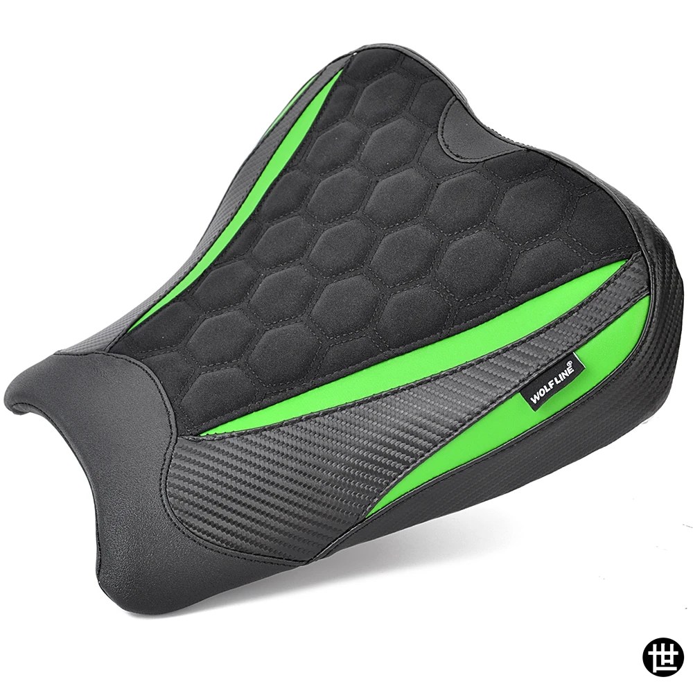 ZX4R ZX4RR フロントドライバーシート リアパッセンジャーピリオンクッションカバー カワサキ ニンジャ ZX-4R ZX-4RR ZX 4R 4RR 2023 2024用の画像