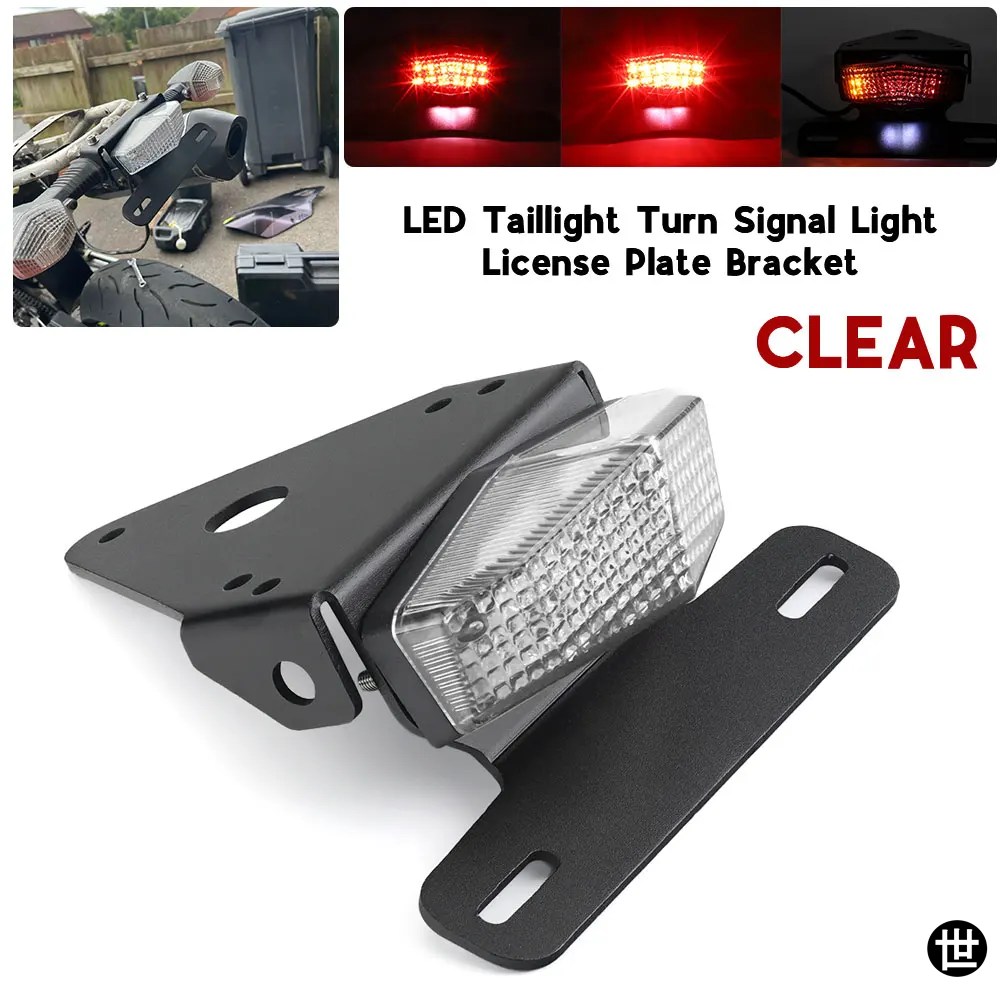XR400 XR250 テールタイディ ナンバープレートブラケット LED テール