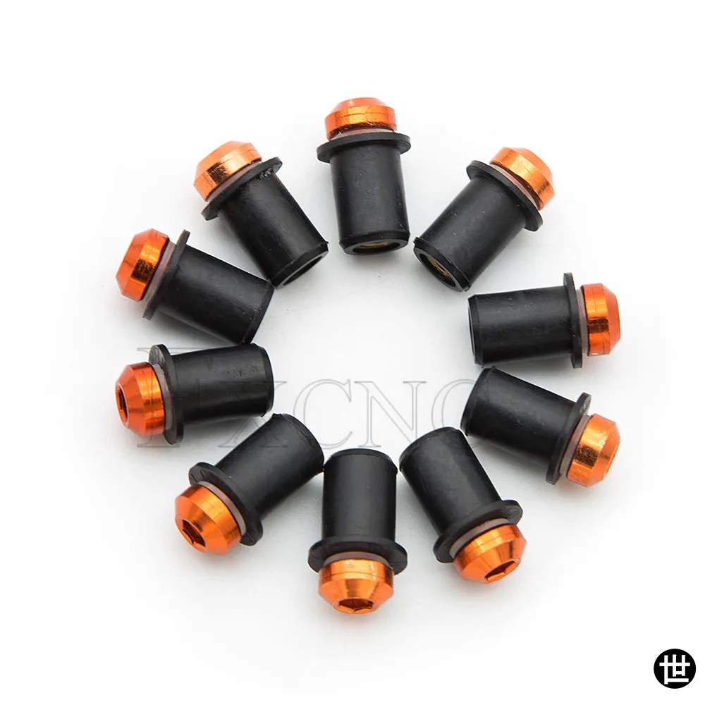 10個入り 5MM ウインドスクリーン ボルト ネジキット ヤマハ R6 R3 R25