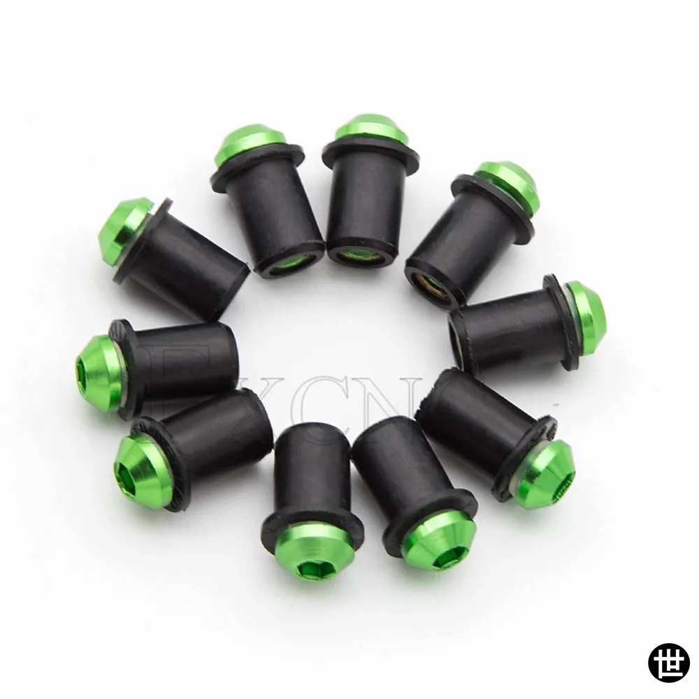 カワサキのNinja400用ウインドスクリーン(シールド) 10個入り 5MM ウインドスクリーン ボルト ネジキット カワサキ