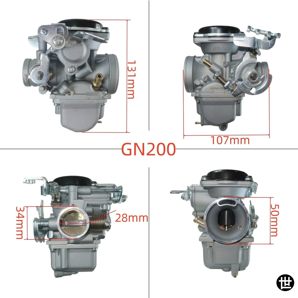 バイク用キャブレター GN200 スズキ GS200 QM200GY GY200 GXT200 WJ200 200CC 250CC ダート ...