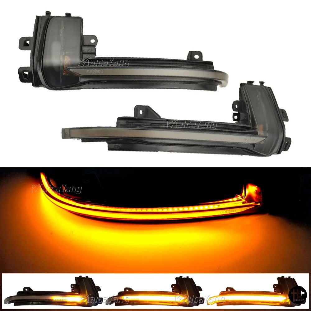 2PCS ダイナミックウィンカー LED サイドミラーインジケーター