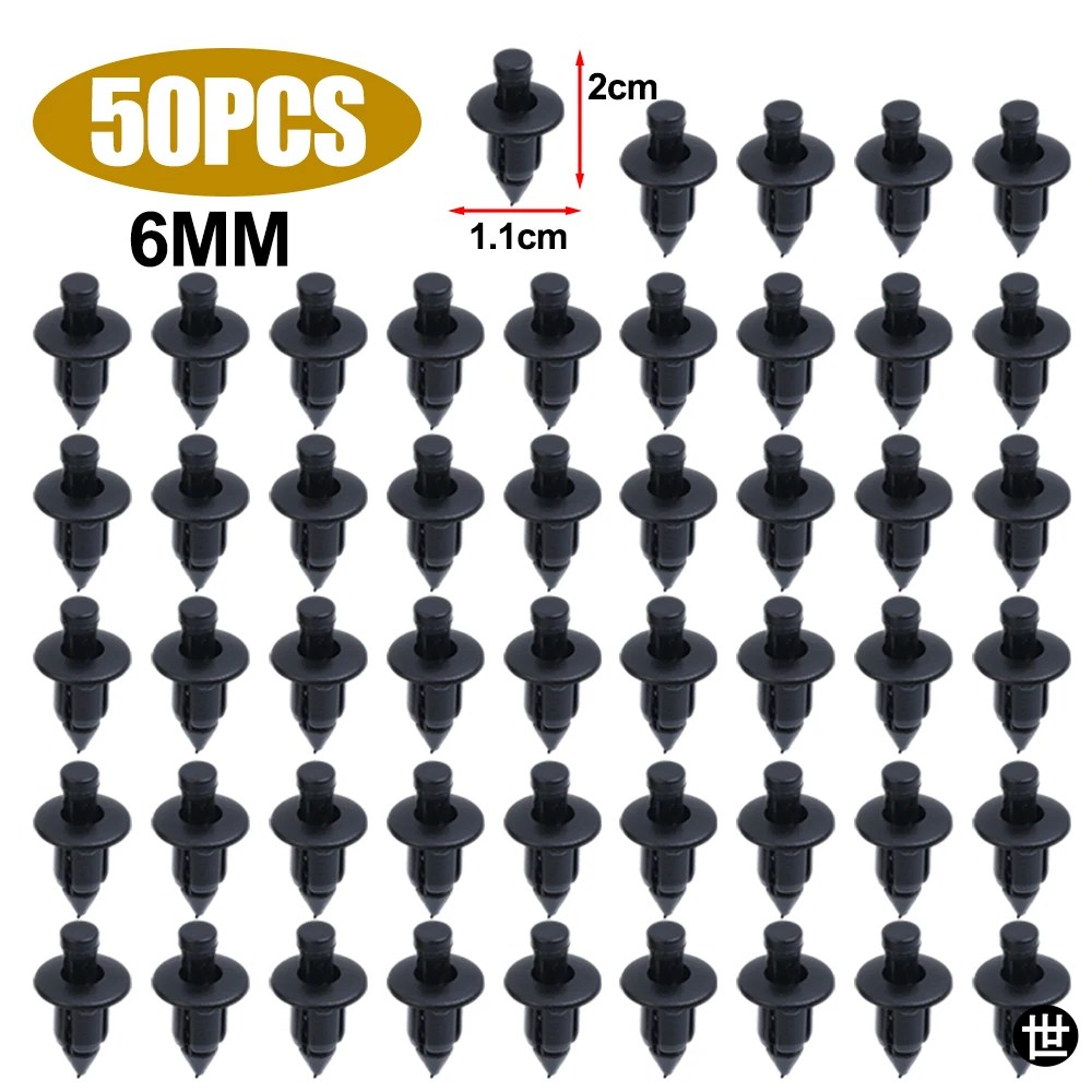 8MM/6MM プラスチックリベット ファスナー ネジ 車 フェンダー
