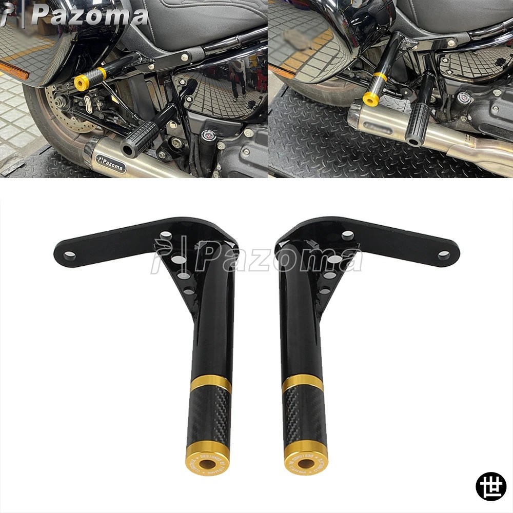 FXLRST クラッシュバーフレームプロテクターバンパー バイクリアサドルバッグガード ハーレー ソフテイル ローライダー ST 117 FXLRST 2022 2_6