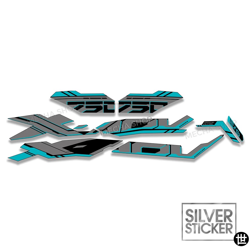 750 X-ADV 2025 フェアリングステッカー ボディデコレーション