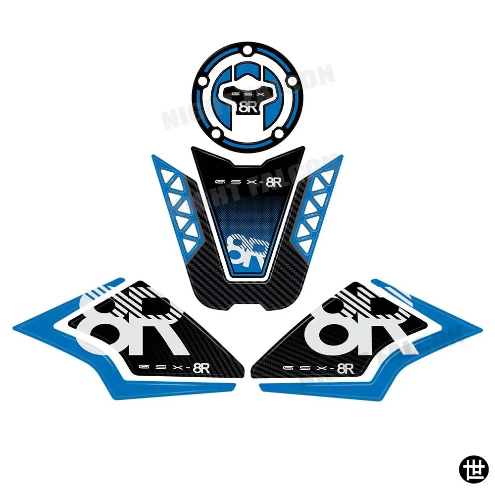 GSX 8R GSX-8R 2024- タンクパッド バイクアクセサリー 3Dエポキシ樹脂