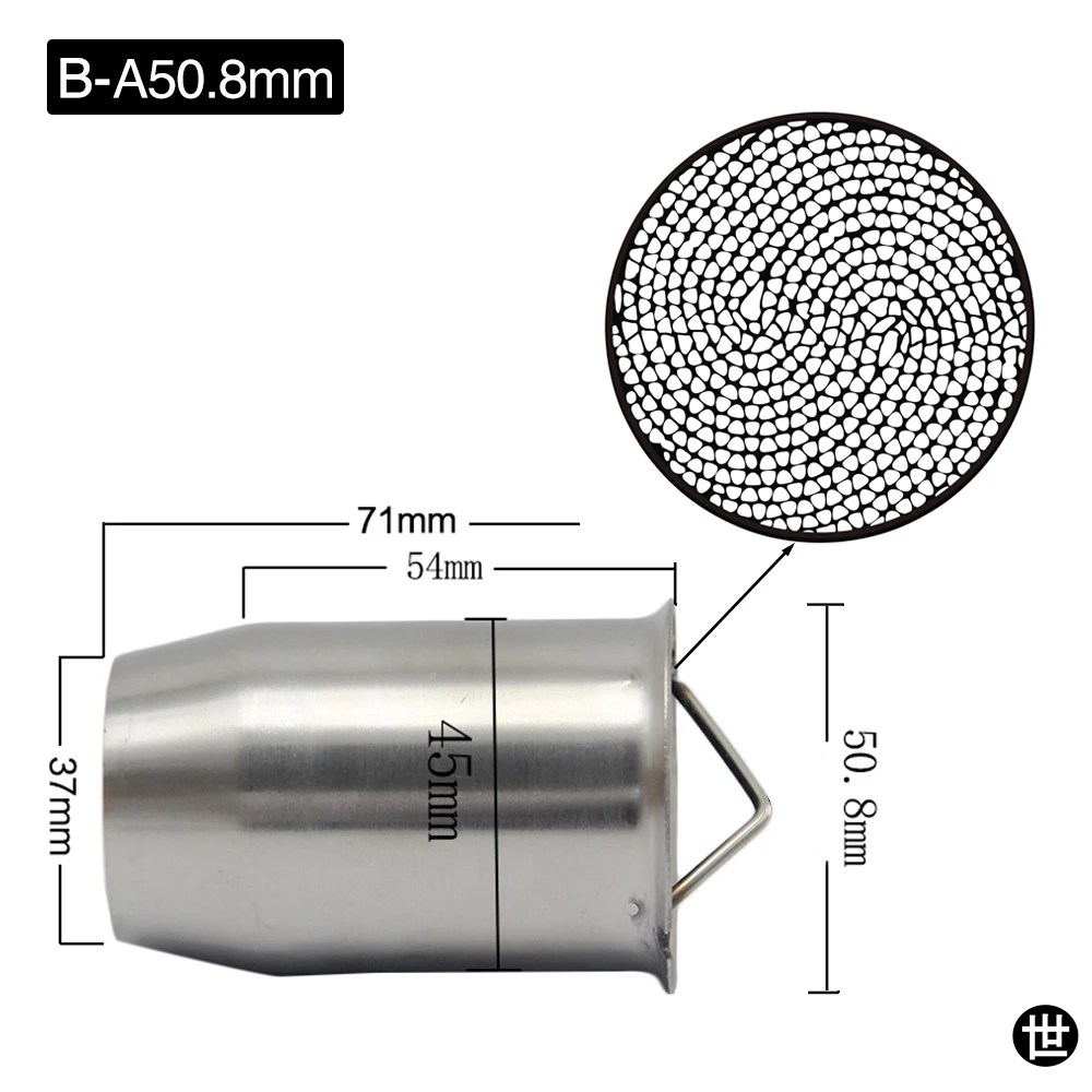 50.8MM 60MM バイク用汎用フロント触媒DBキラーバイクマフラー用