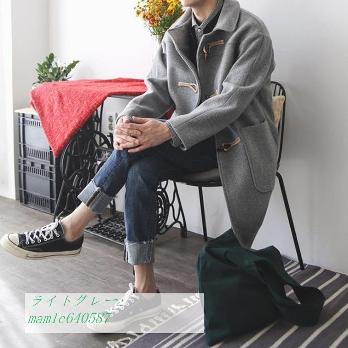 最新エルメス チェスターコート メンズ 大きいサイズ アウター 無地 トレンチコート ロング丈 メンズ 通勤 21秋冬新作 チェスターコート カラー ネイビー 綿付き Images Dvb No