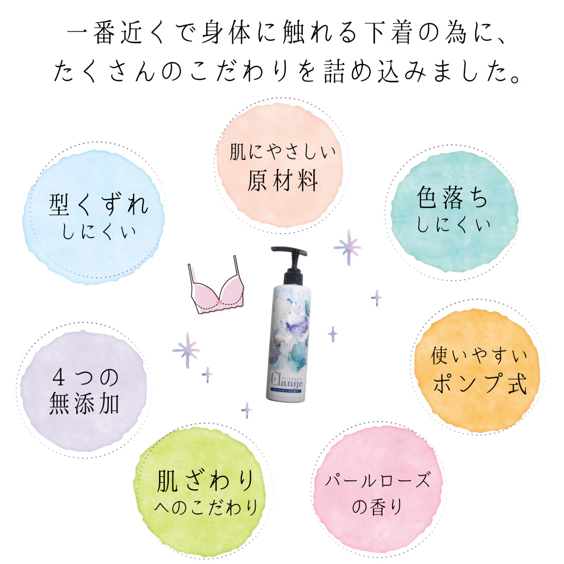ランジェリー 用 洗濯洗剤 「Clange for Lingerie 300g」 : ママ