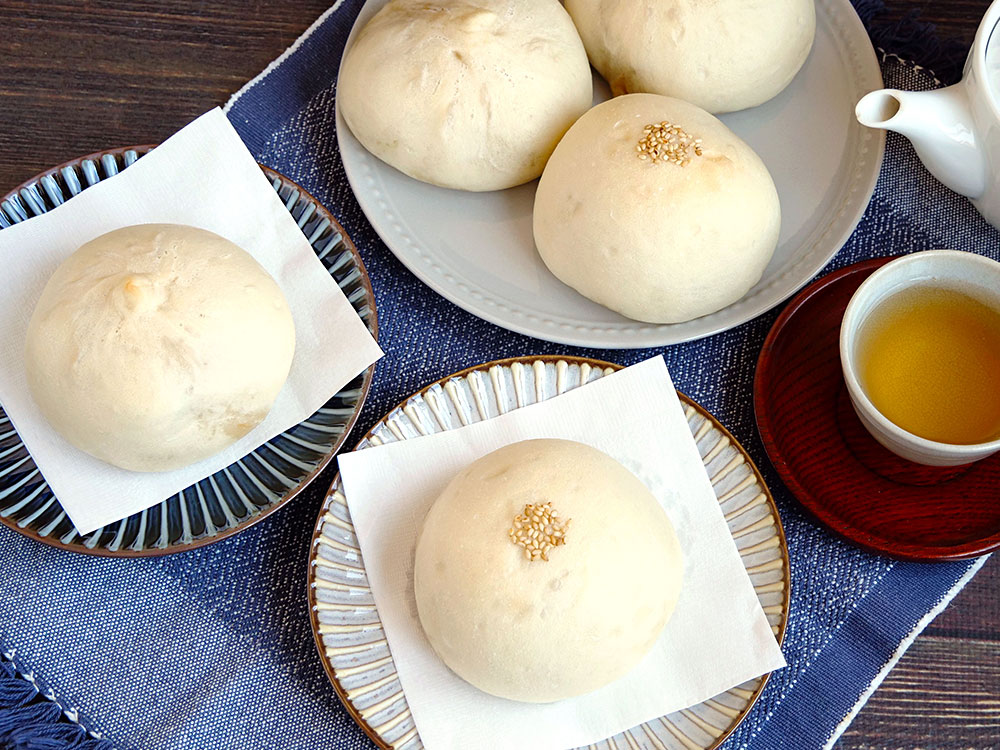もちふわ生地と胡麻油の香ばしさがたまらない!はるゆたかブレンドプレミアム7で作る焼き肉まん(豚まん)