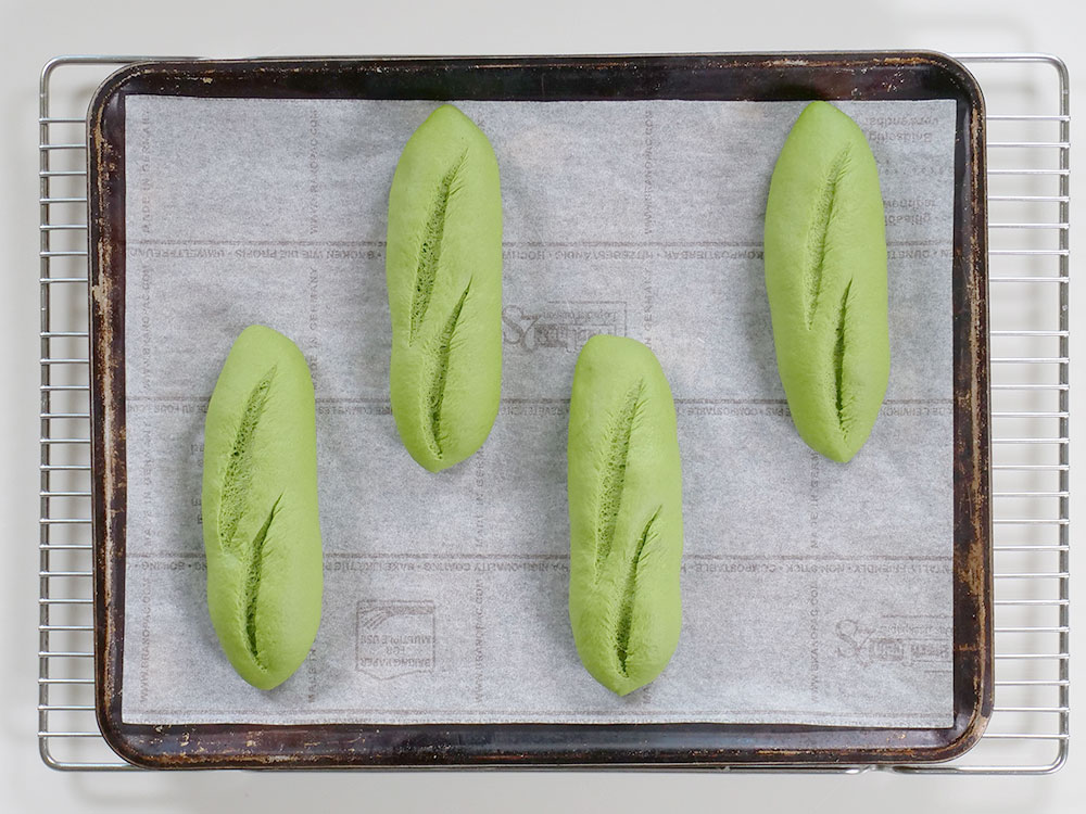 南のめぐみで作る抹茶のソフトフランス