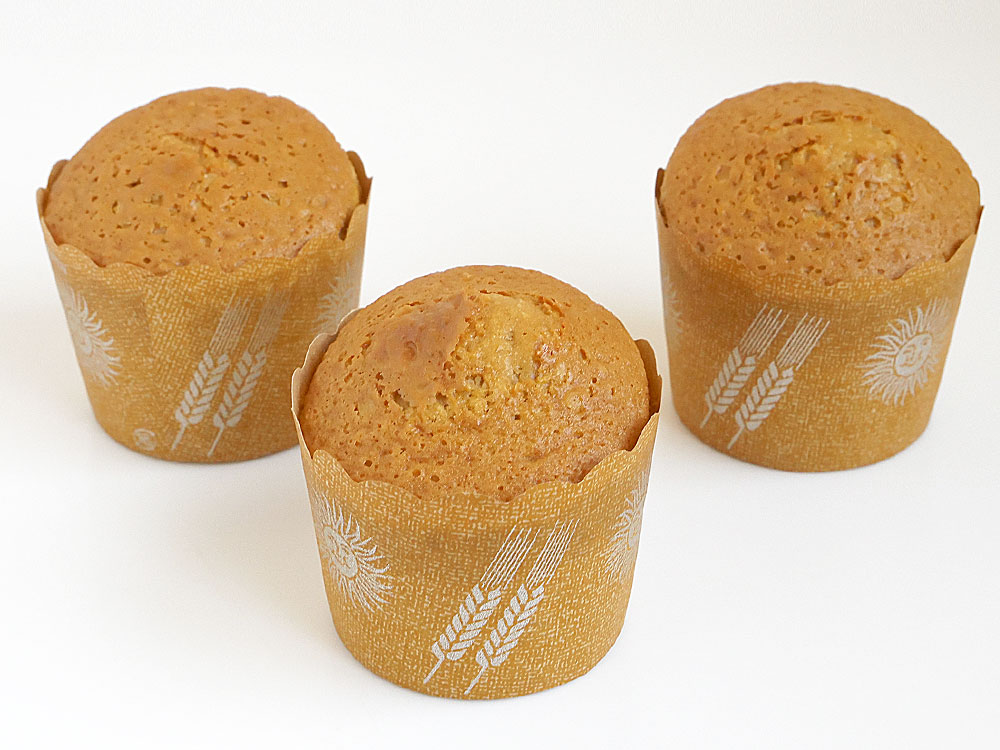 アレンジ自在でプチギフトにも♪パンケーキミックスで作る簡単ケーキマフィン 焼成