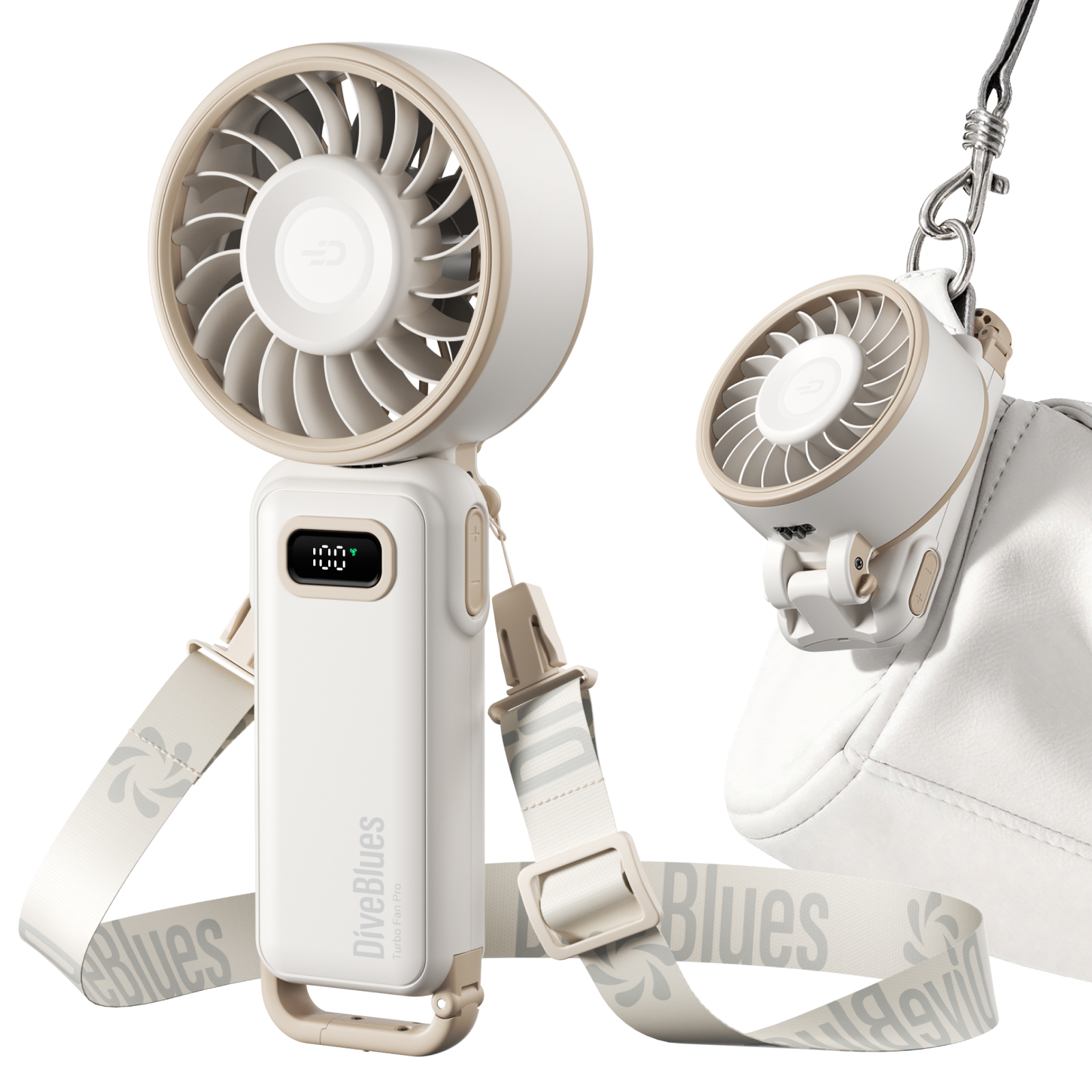 Diveblues Fanzy Fan 携帯扇風機 ハンディファン 扇風機 100段階風量