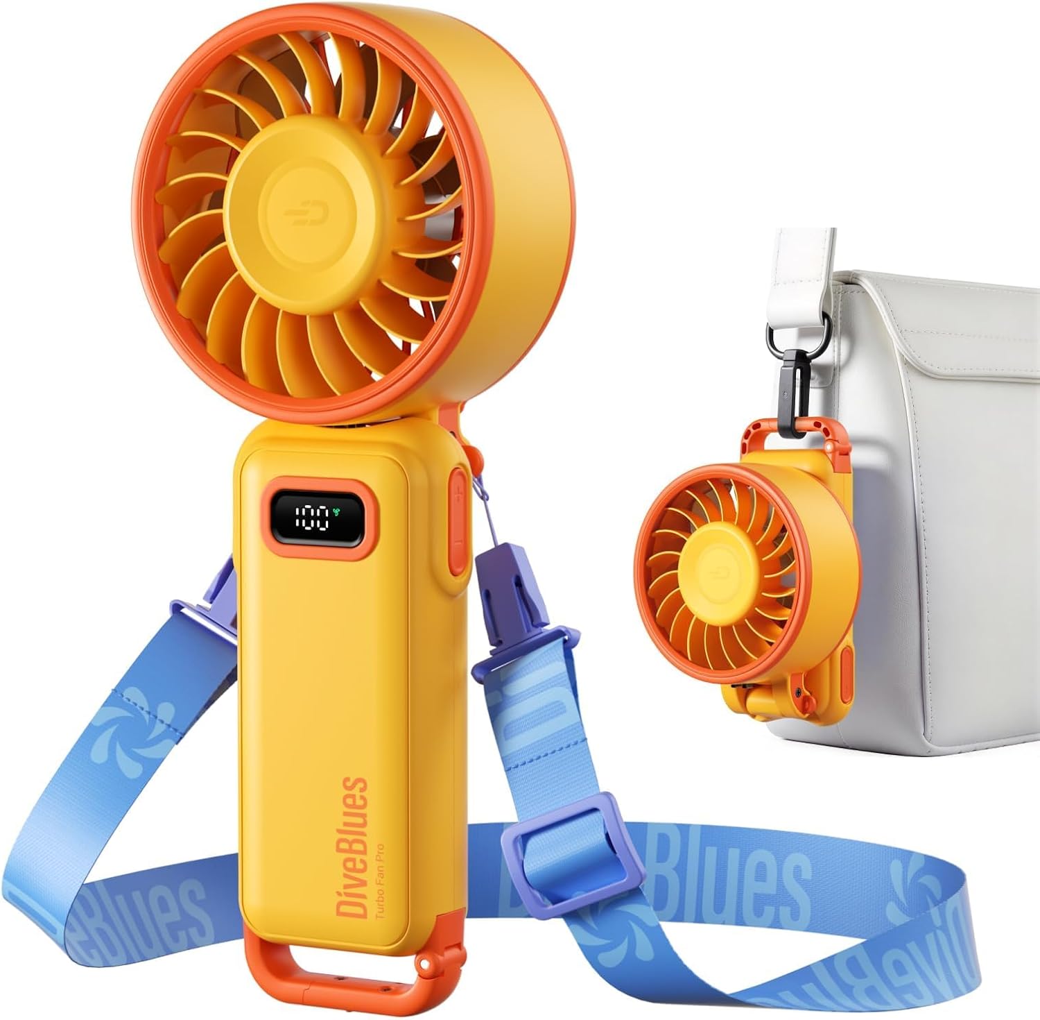 Diveblues Fanzy Fan 携帯扇風機 ハンディファン 扇風機 100段階風量