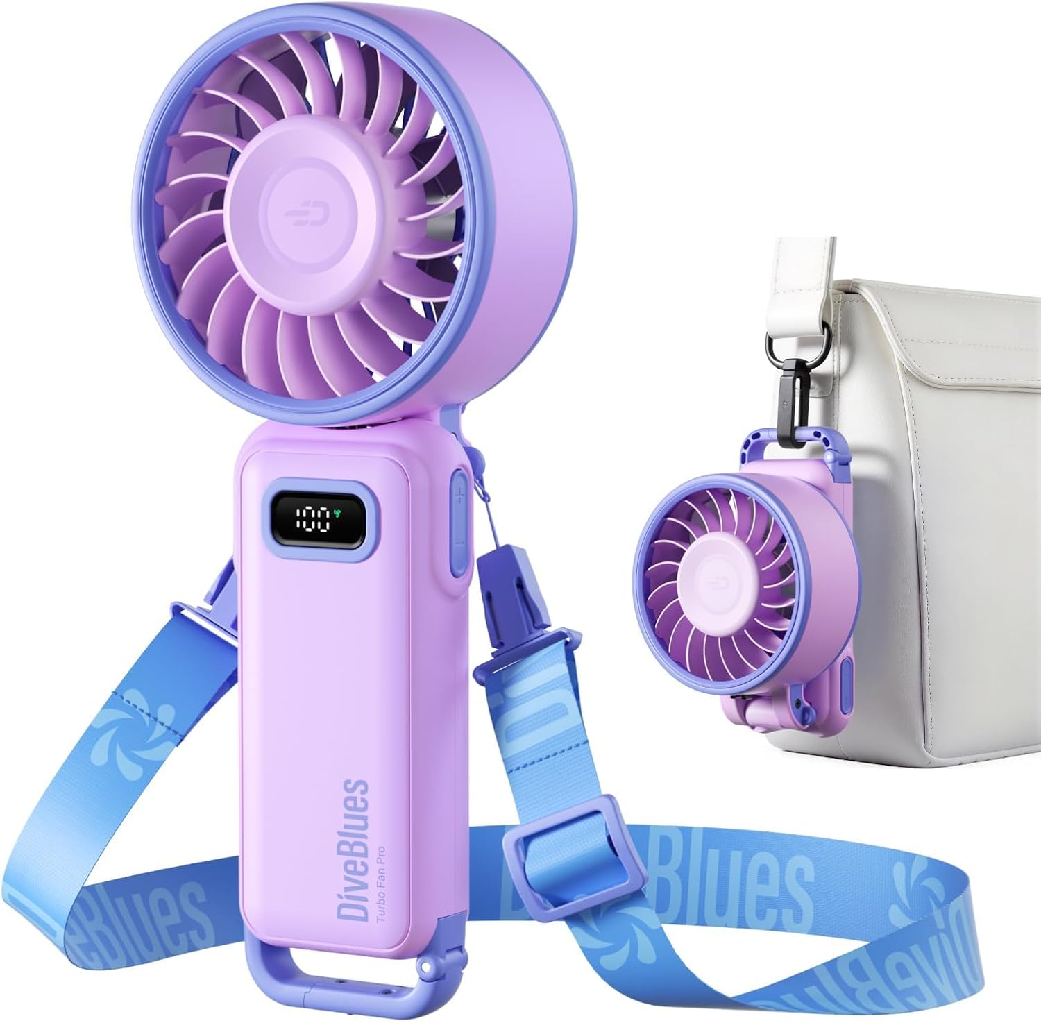 Diveblues Fanzy Fan 携帯扇風機 ハンディファン 扇風機 100段階風量