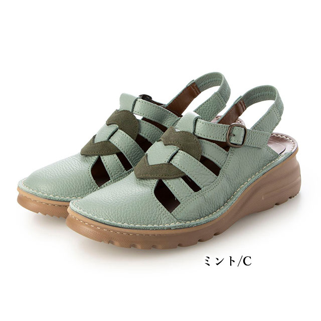 ミラスポーツ 靴 日本製 本革 サンダル Milla sports EF0299 4E 軽量