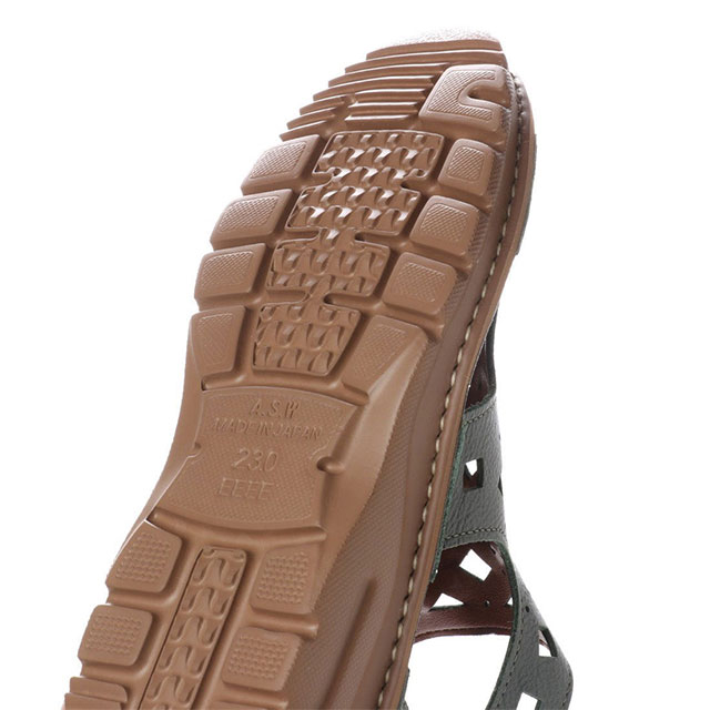 ミラスポーツ 靴 日本製 本革 サンダル Milla sports EF11050 4E 軽量