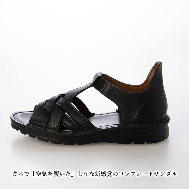ミラスポーツ 靴 本革 日本製 サンダル milla sports EF7317 4E ASW