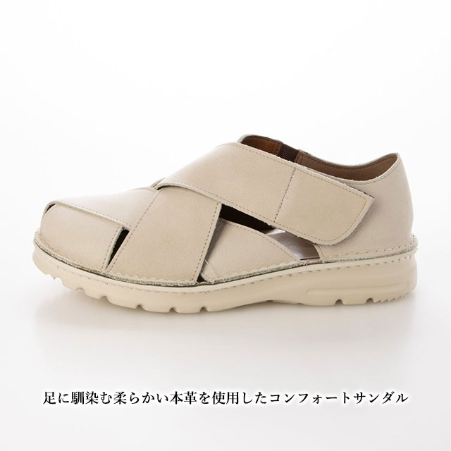 ミラスポーツ 靴 日本製 本革 サンダル EF7318 4E ASW（Air Sense Walk