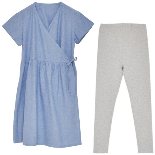 マタニティ パジャマ セット 授乳パジャマ 半袖 授乳しやすい 夏 ワンピース パンツ レギンス マタニティ 服 授乳服 マタニティショップ マミールナ 通販 Yahoo ショッピング
