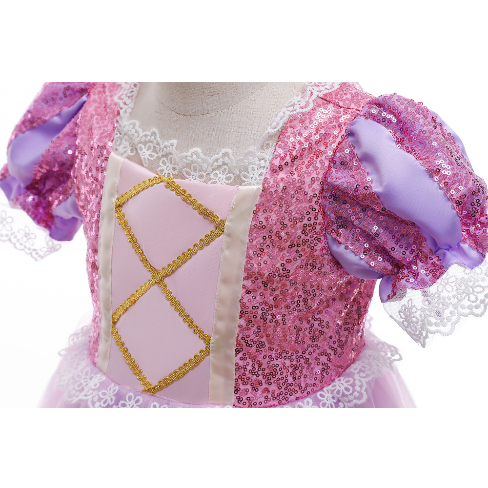 ラプンツェル ドレス 子供 用 キッズ ハロウィン コスプレ
