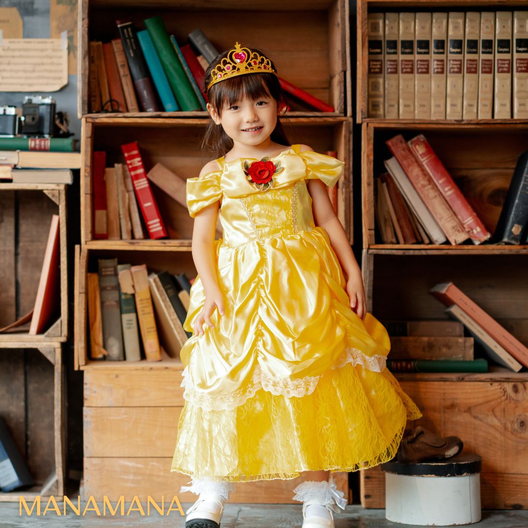 ベル ドレス キッズ プリンセスドレス 子ども コスプレ ハロウィン