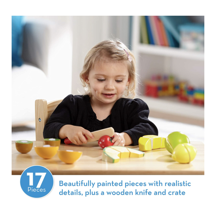 Melissa&Doug メリッサ&ダグ カッティング フルーツセット ままごと