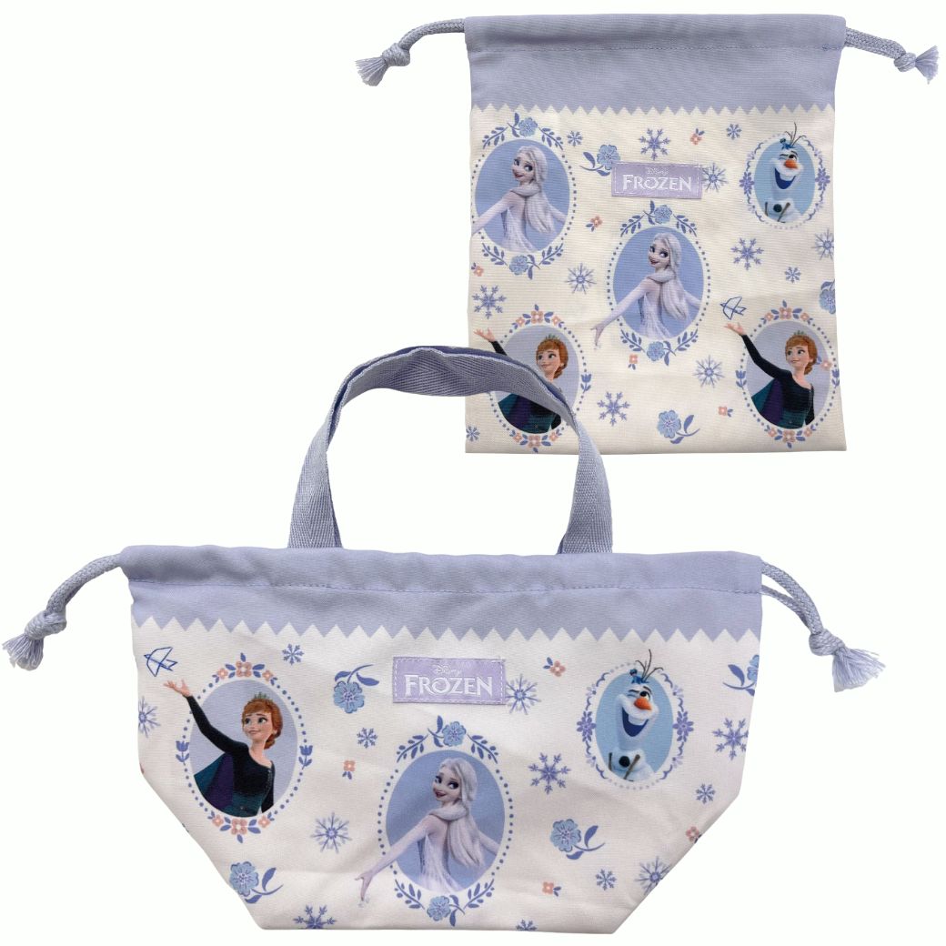 アナと雪の女王 アナ雪 エルサ アナ オラフ コップ袋 弁当袋 2点